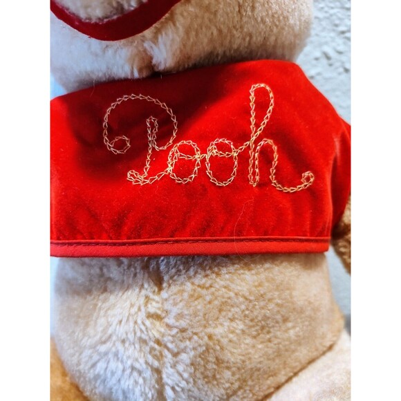 Vintage 1960s Winnie The Pooh 12” Plush w Embroidered Shirt Walt Disney Florida - Picture 4 of 13